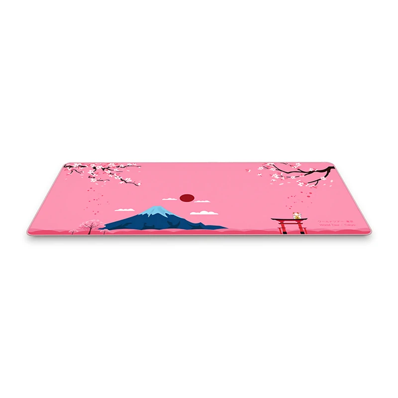 akko sakura fujisan mouse pad mat rubber non slip flat soft large mice mat for office keyboard laptop computer tablet pc gaming free global shipping