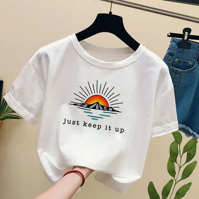 Женская забавная Футболка с принтом одежда Ulzzang atoez футболка Sunrise модная