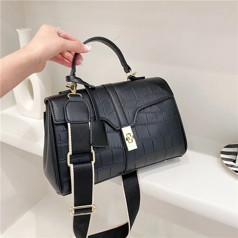 

Brand design Women Handbags large capacity Fashion Ladies Shoulder Crossbody Bags Elegant Designer Pu Leather Female Tote black
