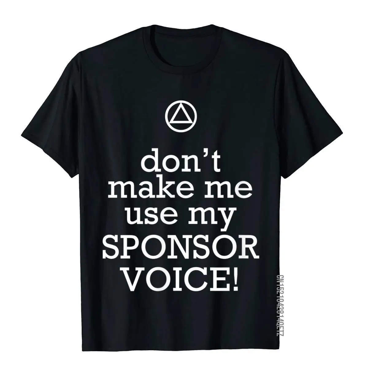 

Забавная футболка АА «Не заставляй меня использовать мой спонсор голос», мужские топы большого размера, футболки в стиле хип-хоп, хлопковые ...