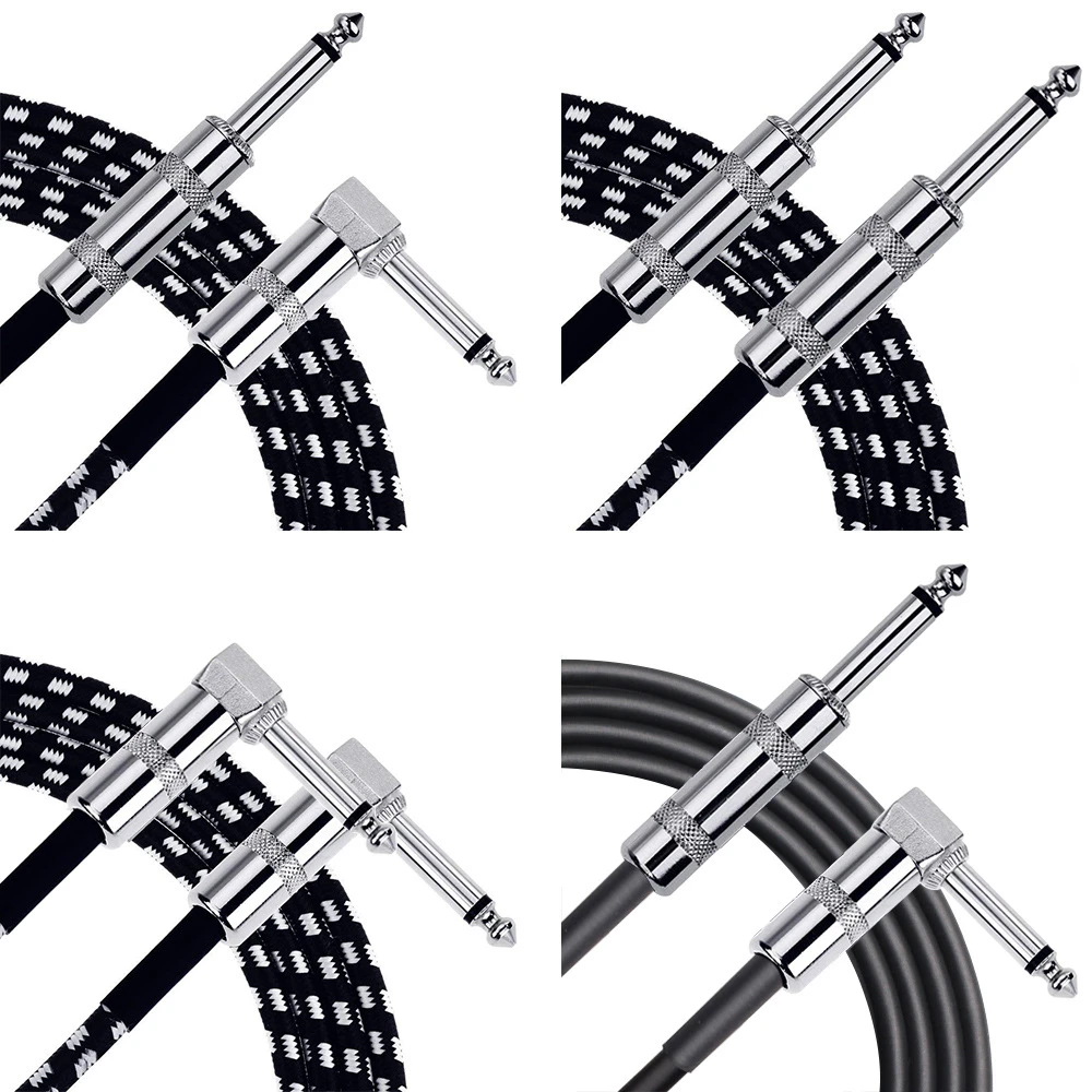 Кабель для электрогитары NOSYA 3 м 6 бас проводник акустический эффект локоть прямая