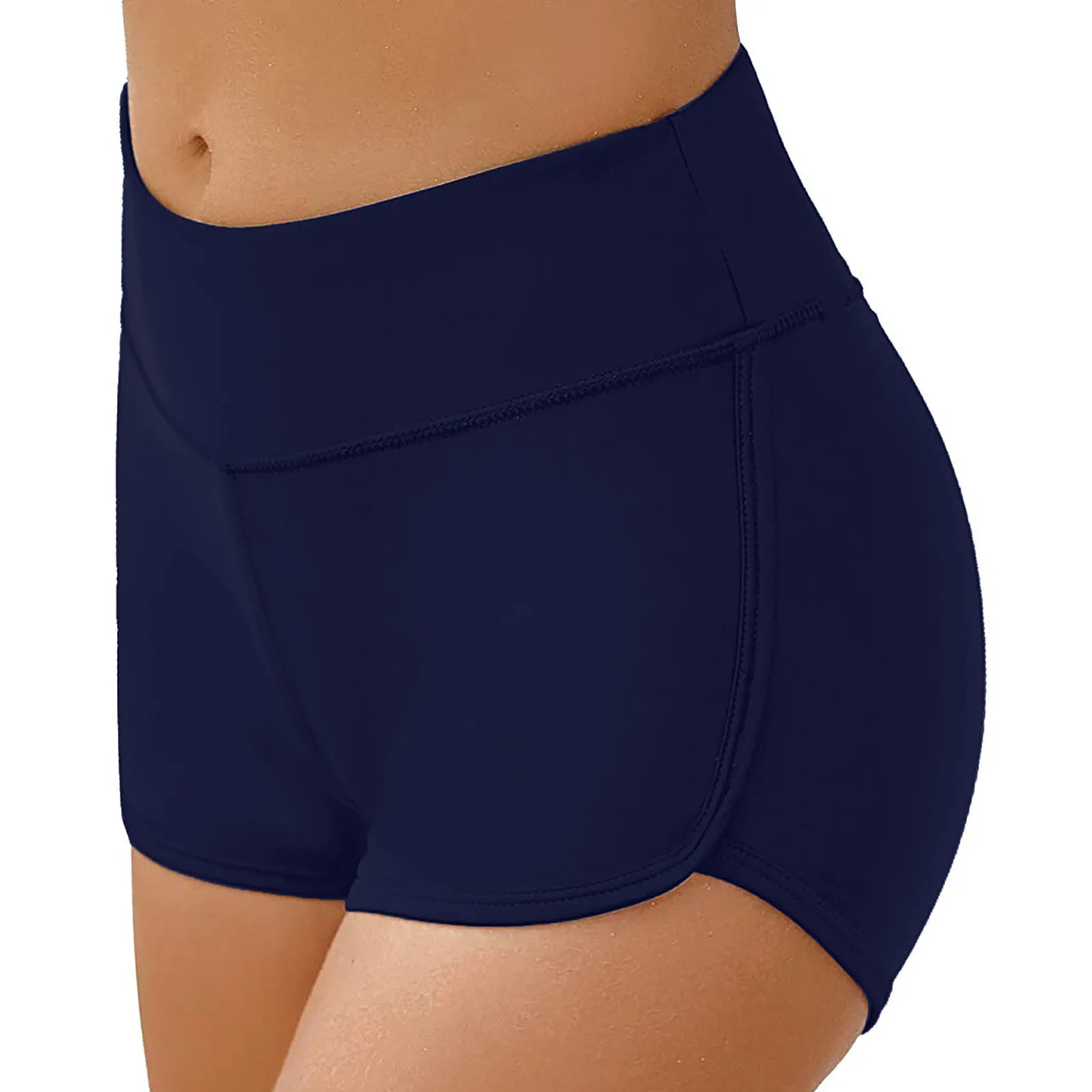 

#48 Cycliste Femme Women Basic Slip Bike Shorts Compression Solid Color Workout Leggings Yoga Shorts Pantalones Cortos De Mujer