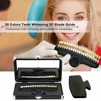 20 colors teeth whitening set 3d shade guide color comparator mirror dentistry cold light teeth white bleaching dental plate