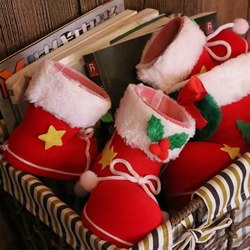 Рождественский пакет для подарков унисекс девочек и мальчиков разноцветные