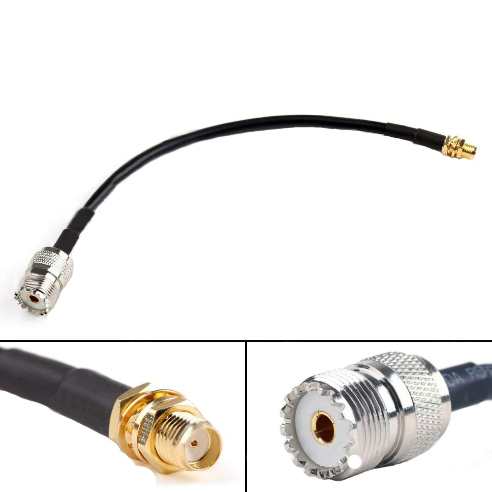 

SMA Female To UHF SO-239 Female RG58 50 см RF Pigtail Jumper Cable