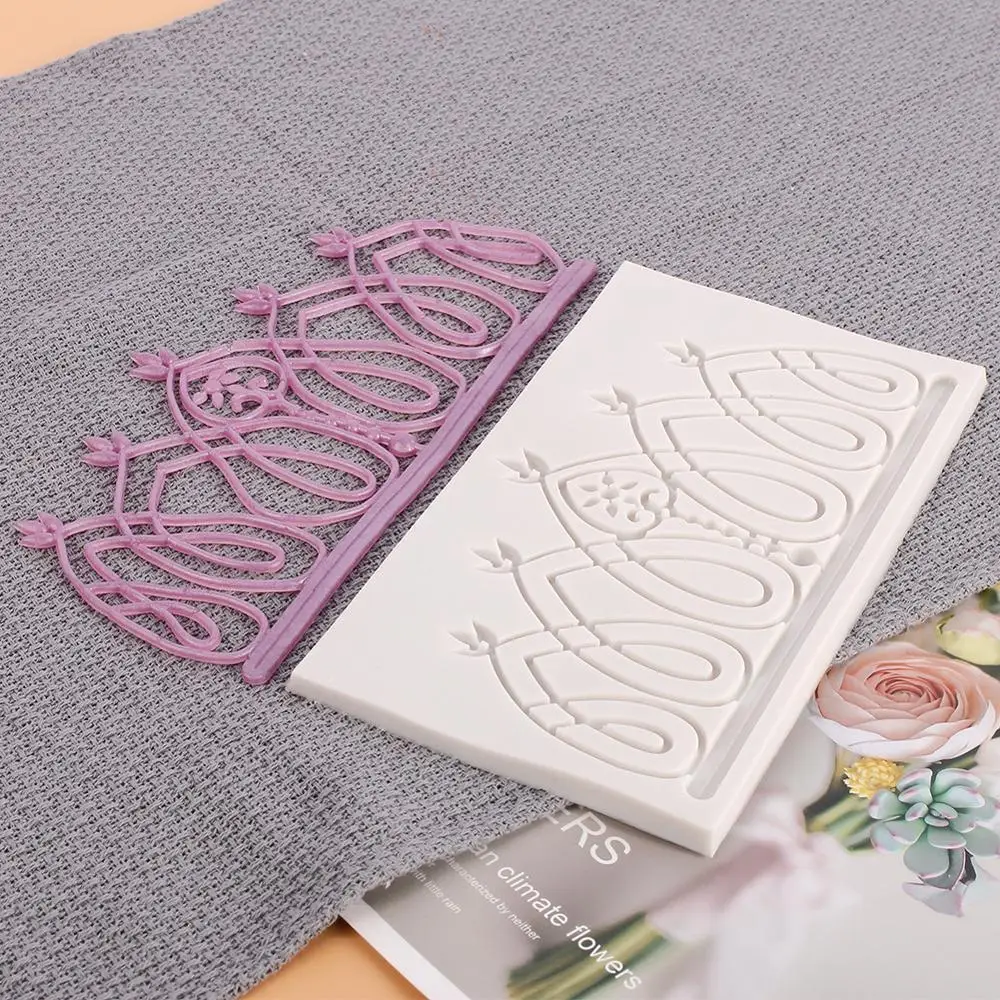 DIY Silicone Cake Lace Mold Heart Shape Decoration Fondant Molds Chocolate Mould Kitchen Baking Tools | Дом и сад