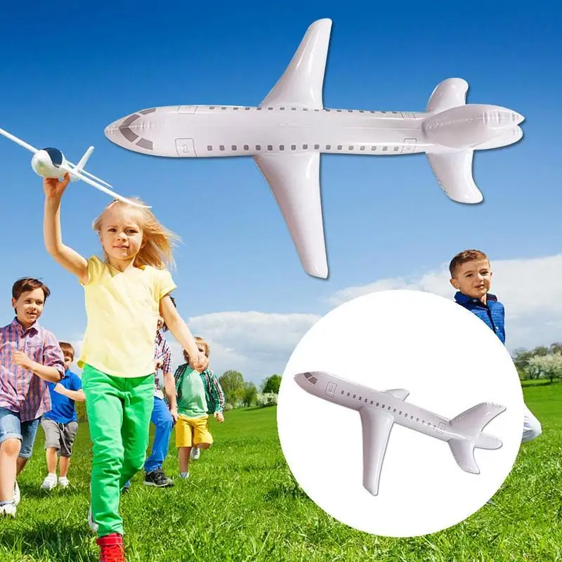 

40/80/120 Inch PVC Flexible Durable Inflatable Aircraft AirplaneBest gift for kids Large Inflatable Airplane
