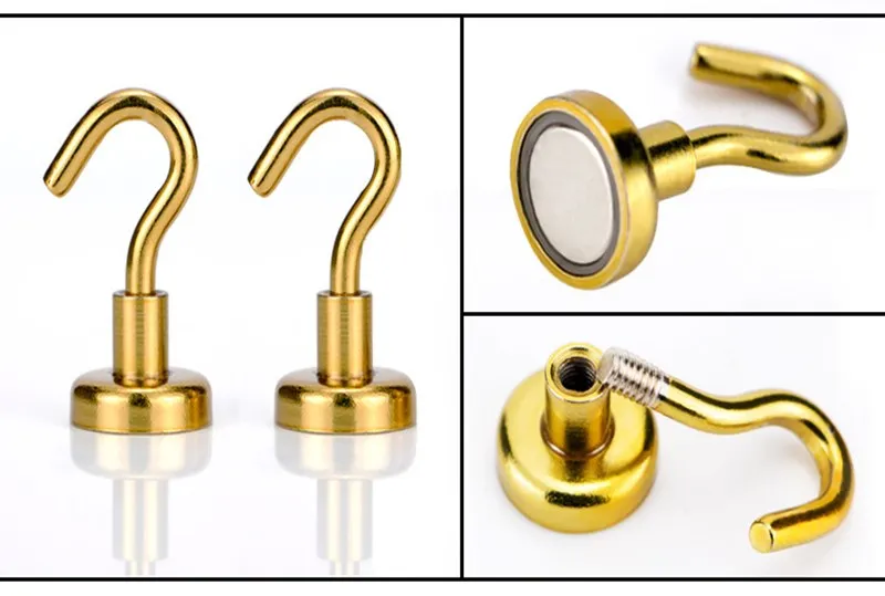 Магнитный настенный держатель с крючком 1 шт. 10 кг