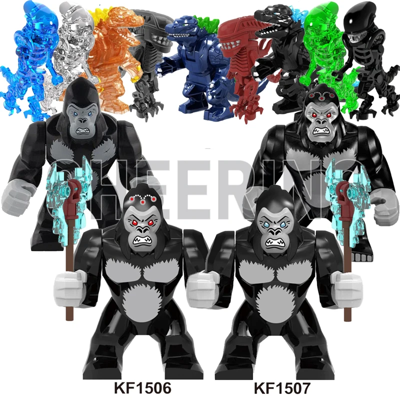 2021 крупные фигурки из фильма строительные блоки Горилла с энергетическим