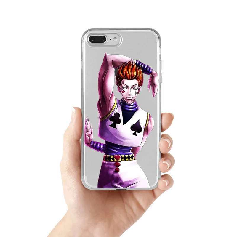 Силиконовый чехол Hisoka для iPhone 8 7 Plus X xr Xs 11 12 13 14 Pro Mini max |
