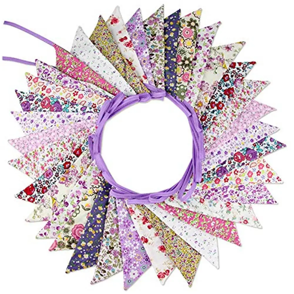 

Декоративная гирлянда с треугольным флагом, 10 м, 36 цветов