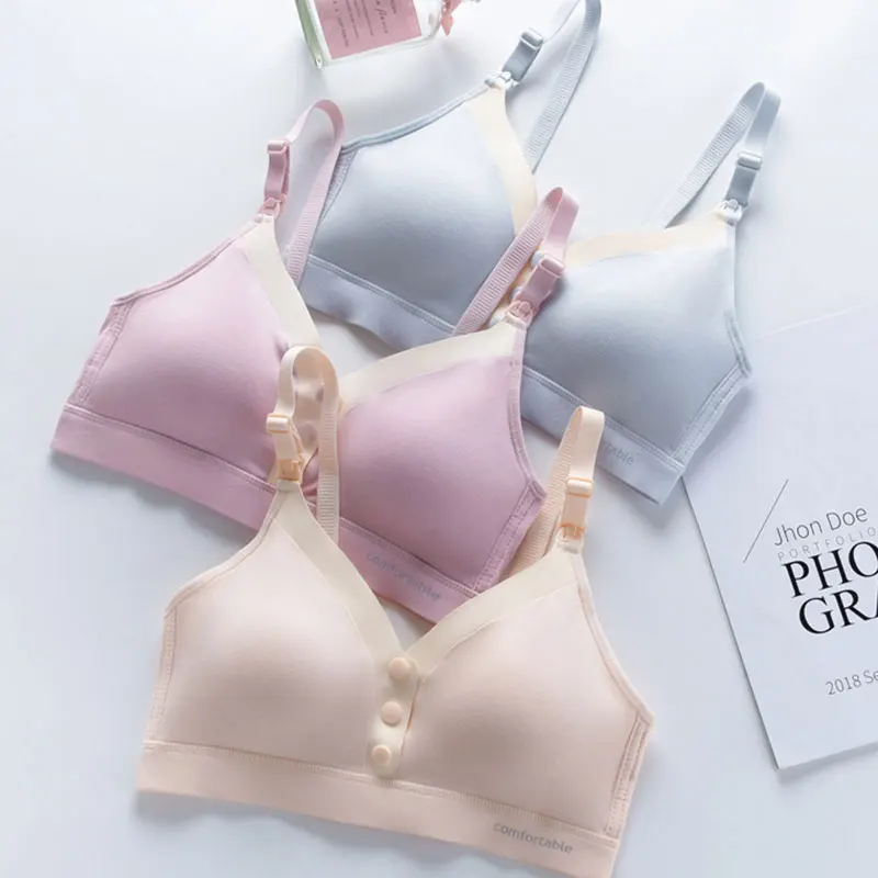 

Women's Bra Maternity Nursing Seamless Bra Wirefree Soft Support Underwear Clothes for Pregnancy Sleeping and Breastfeeding