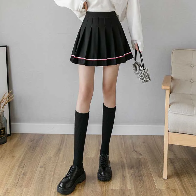 Женские юбки NiceMix Студенческая юбка для девочек в студенческом стиле осенняя