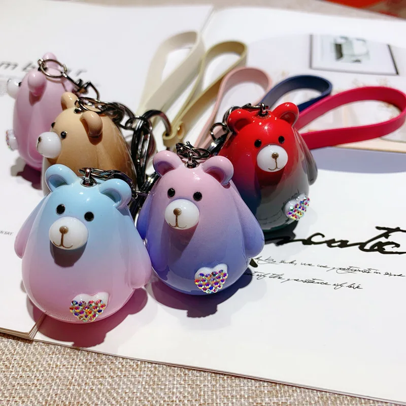 Брелок для ключей Fat bear мальчиков и девочек креативный милый автомобильный кулон