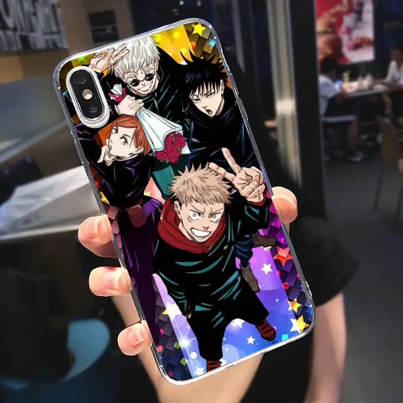 

Jujutsu Kaisen Yuji Itadori Phone Case Transparent for iPhone 6 7 8 11 12 s mini pro X XS XR MAX Plus