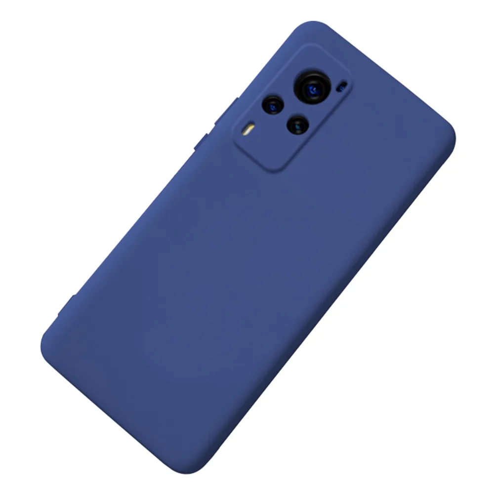 

Mobile Phone Protective Case For VIVO X60 pro Case Cover Solid Color Silicone Phone Cover for vivo X60 pro