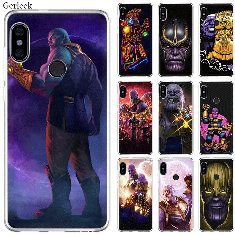 Чехол для мобильного телефона Xiaomi Redmi Note 4 4X 3 5 6 7 Pro 5A жесткий чехол Marvel Thanos Infinity |