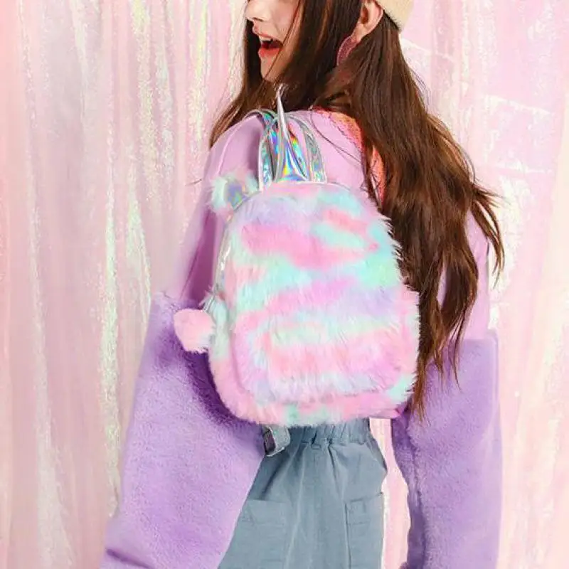 Рюкзак для студентов малышей с блестками единорог сумка женщин девочек рюкзаки