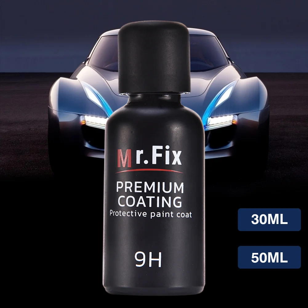 

Mr. Fix 30ML 50ML Upgraded 9H Ceramic Coat Car Polish Liquid Crystal Set High Density Car Super Hydrophobic GLass Coating