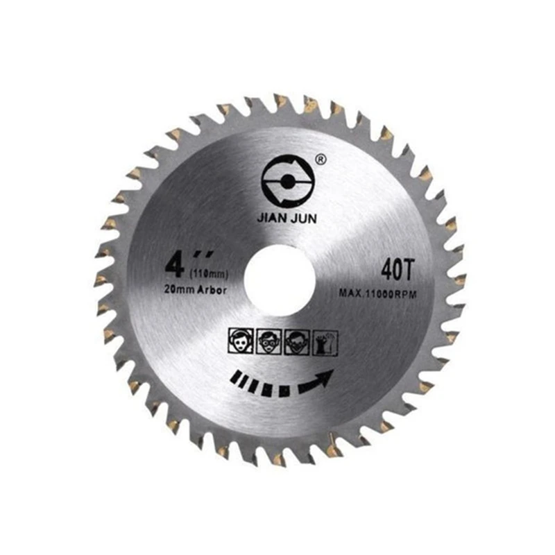 

2 Sizes 30T/40T Ultra-thin Carbide Alloy 4Inch Woodworking Alloy Saw Blade Circular Sawing Blade Wood Cutting Saw Blade Disc