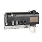 Держатель для зубных щеток на солнечной энергии, двухслойный автоматический стерилизатор зубной пасты, настенный держатель, аксессуары для ванной комнаты