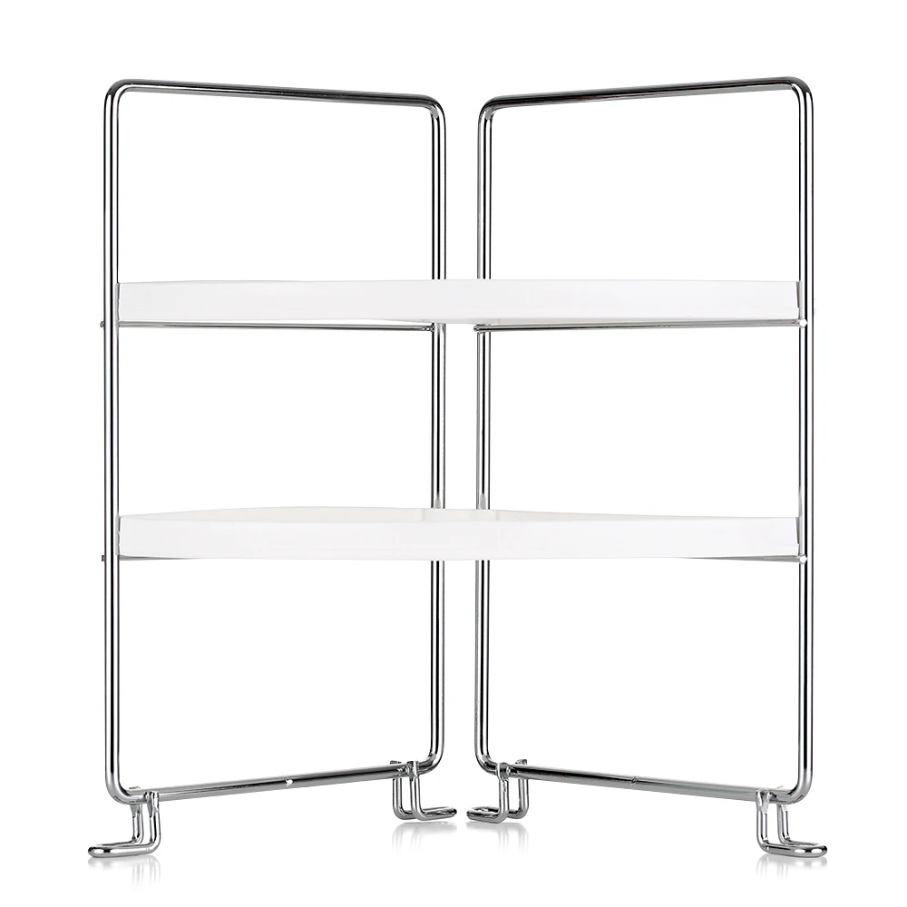 Новый 2-уровневый угловой отдельно стоящий Штабелируемый органайзер для