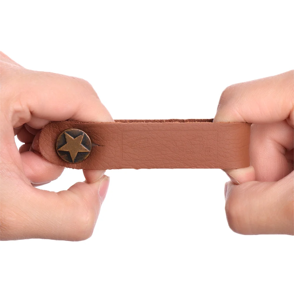 1pc 2020 braun schwarz leder gitarre strap halter taste safe lock für akustische elektrische klassische gitarre bass zubehör dropship free g