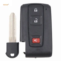 riooak new 1pc new keyless smart remote key shell case fob 21button for toyota prius 2004 2009