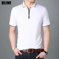 top quality 2021 new summer brand mens polo shirts designer plain zipper short sleeve casual tops fashions man clothing