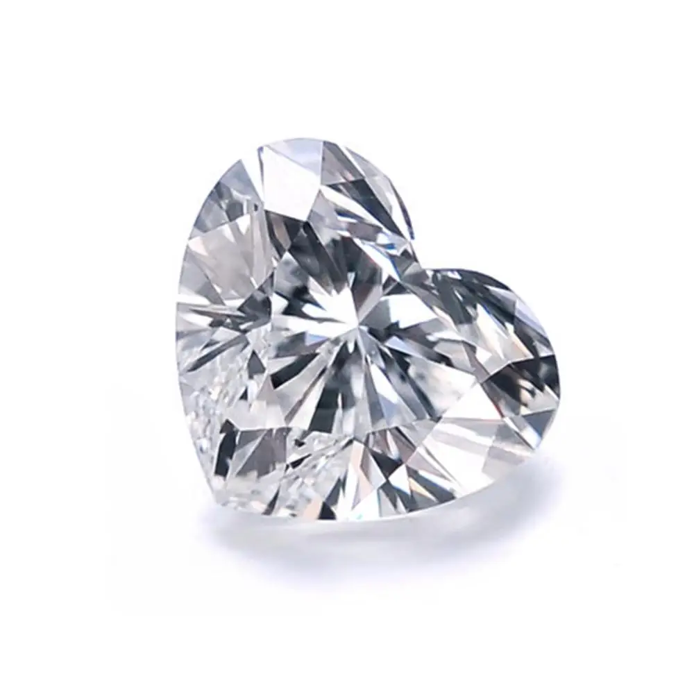 

Loose Gemstone Moissanite Stone 1ct Carat D Color 6.5mm clarity heart cut diamond factory direct supply
