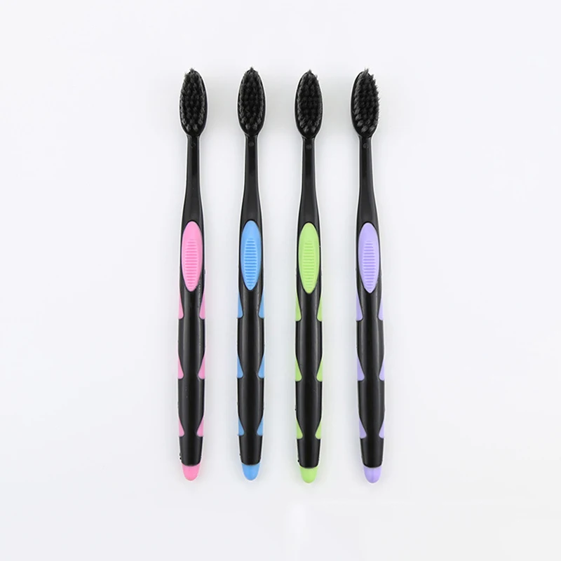 1 шт. двойной Ultra Soft из черного бамбукового угля нано Зубная щётка электрическая