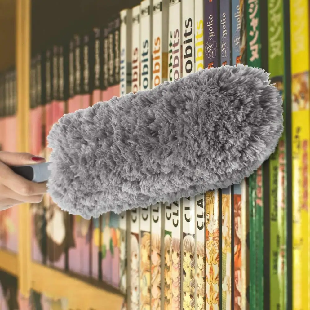

Lint Free Microfiber Duster, Washable Household Cleaning A Feather is Retractable Domestic Use