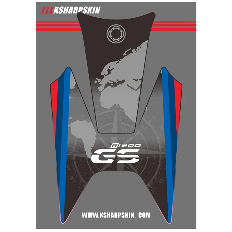 3d наклейка ADESIVI с эмблемой защитная накладка на бак подходит для BMW R1200GS R1200