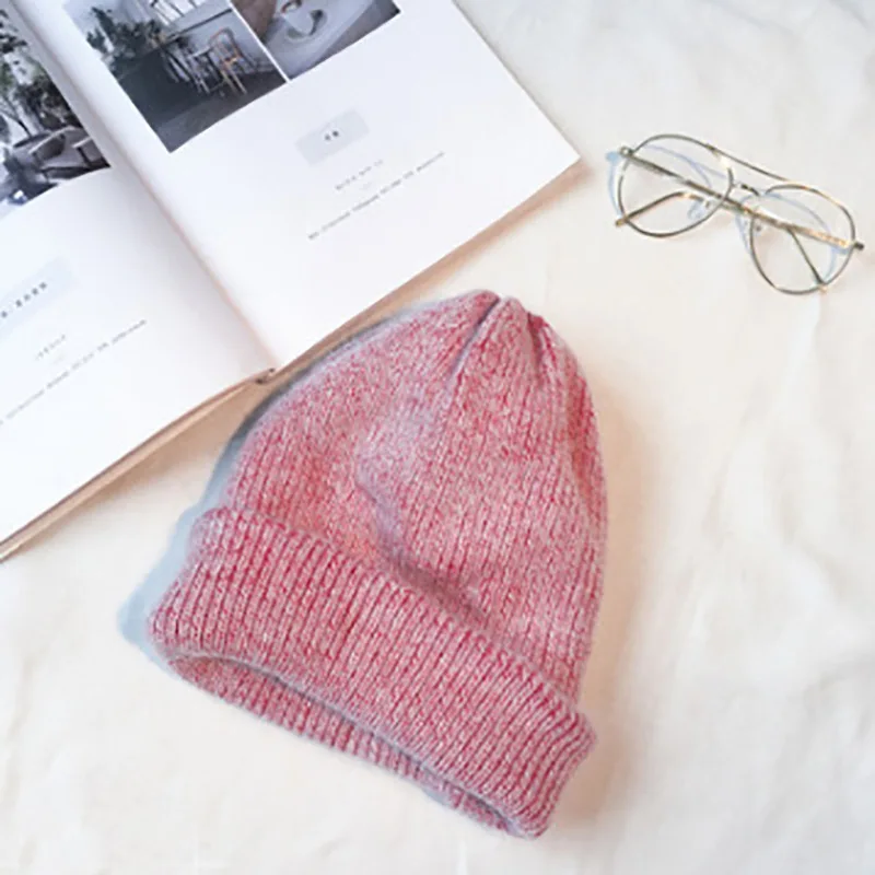 2020 зимняя женская шапка из кроличьего меха вязаная для катания на лыжах под