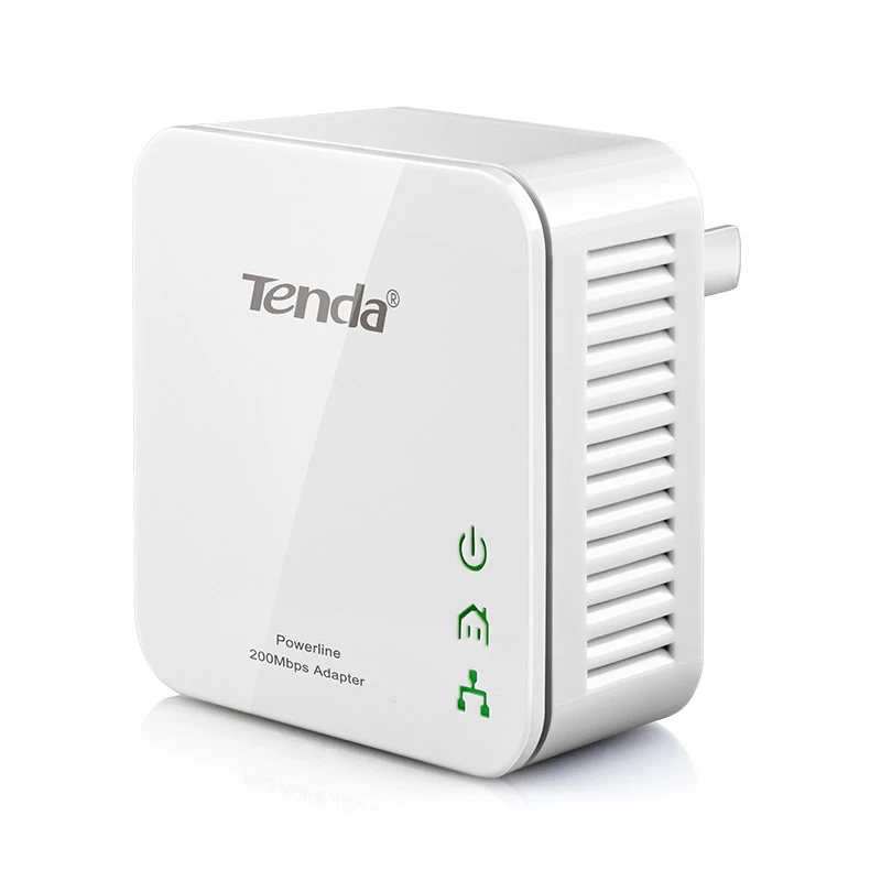 2 шт. Tenda P202 200 Мбит/с PowerLine Ethernet адаптер PLC Адаптер беспроводной Wifi маршрутизатор
