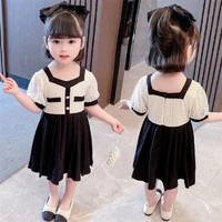 elegant princess party costumes patchwork dress summer girls clothes kids casual outfits baby lovely suits