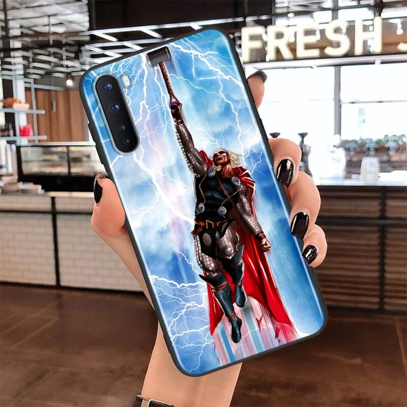 

Soft TPU Cover Marvel Superhero Thor for OnePlus Nord N100 N10 8T 8 7T 7 6T 6 5T Pro Black Phone Case