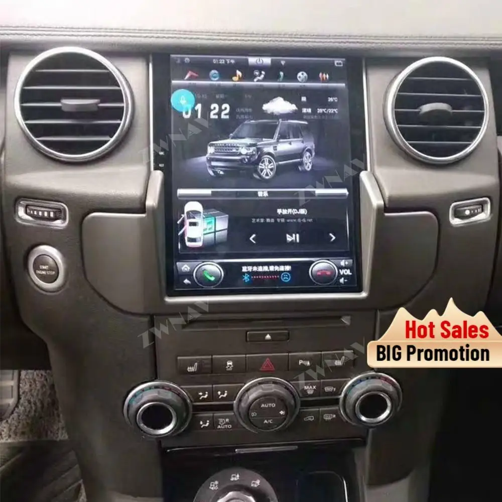 

Tesla Touch Screen Android 9 multimedia player For Land Rover Discovery 4 LR4 L319 2009~2016 car radio stereo gps navi head unit