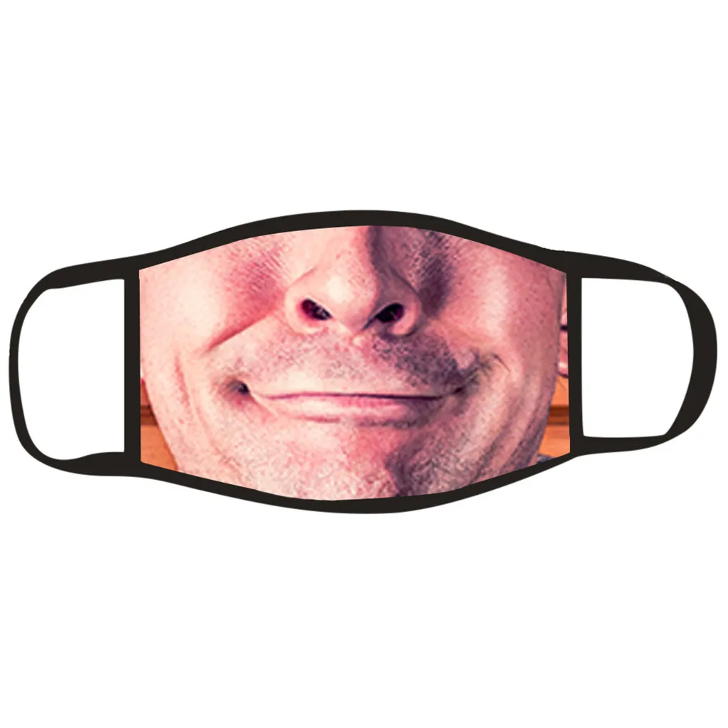 Забавные Маски стильная маска для улицы моющаяся безопасная многоразовая лица