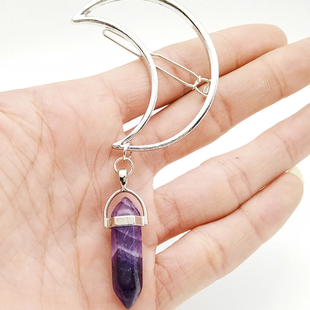 Модные заколки для волос с шестигранным узором стразы 1 шт. подвеской новые