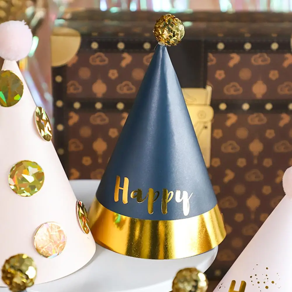 Детский день рождения шляпа с днем бумаги шляпы кепки Корона принца принцессы