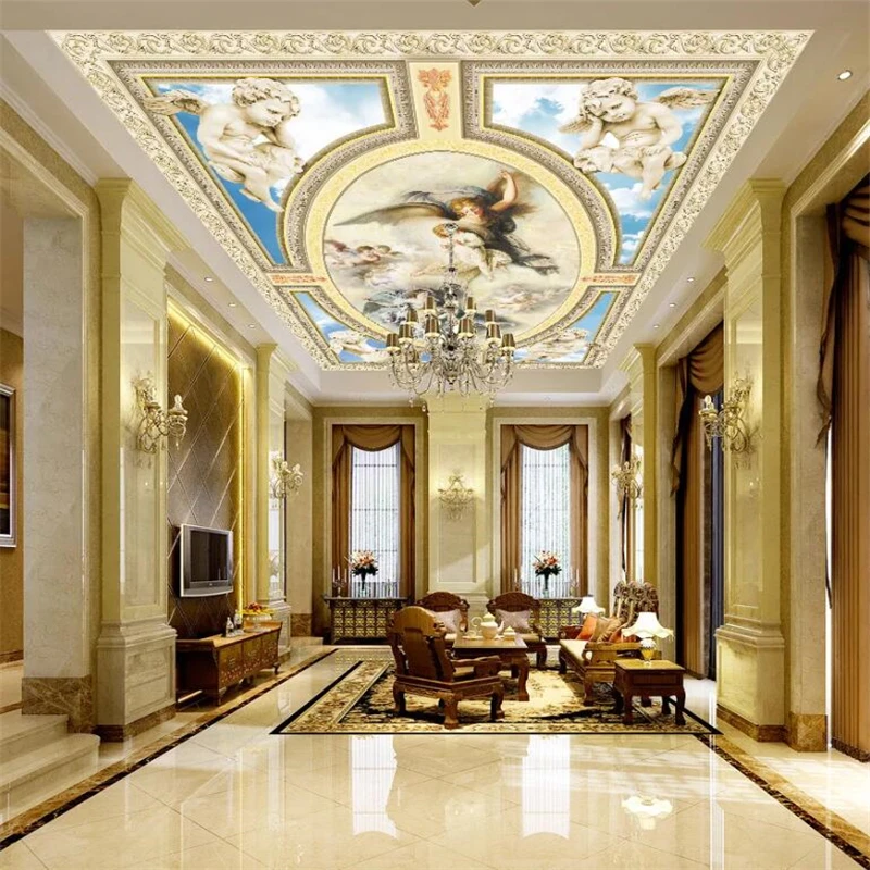 Beibehang пользовательские обои Ангел мать ЛЮБОВЬ Европейский 3D Зенит Фреска церковь