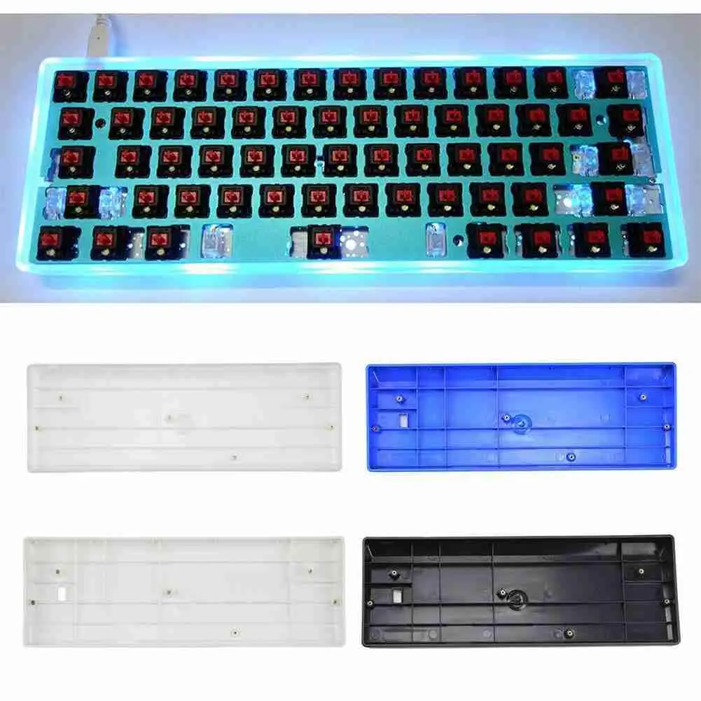

1 Pcs TOFU60 Acrylic Case Frame For Gh60 Compact And Durable From Transparent Keyboard Mechanical 60% Lighting Case TOFU KB V0X7