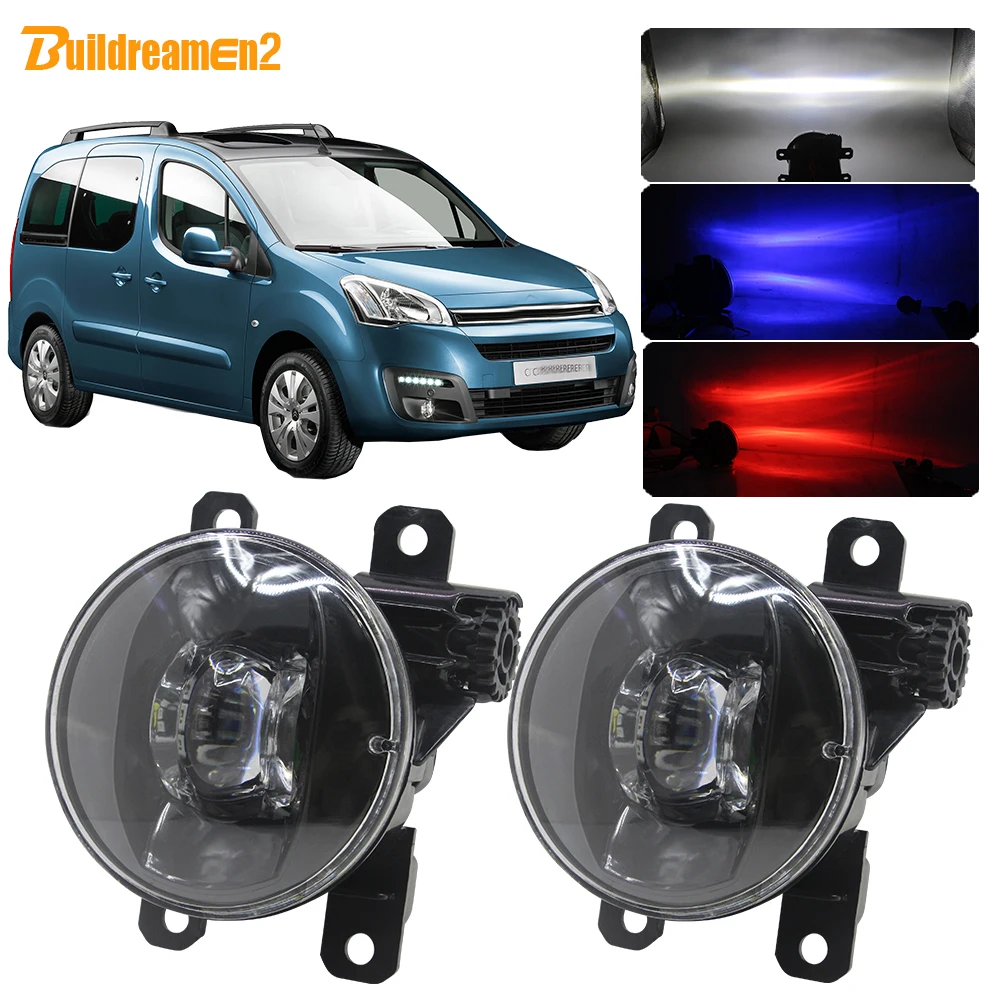 Buildreamen2 для Citroen Berlingo B9 2012 2013 2014 2015 Автомобильный светодиодный противотуманный