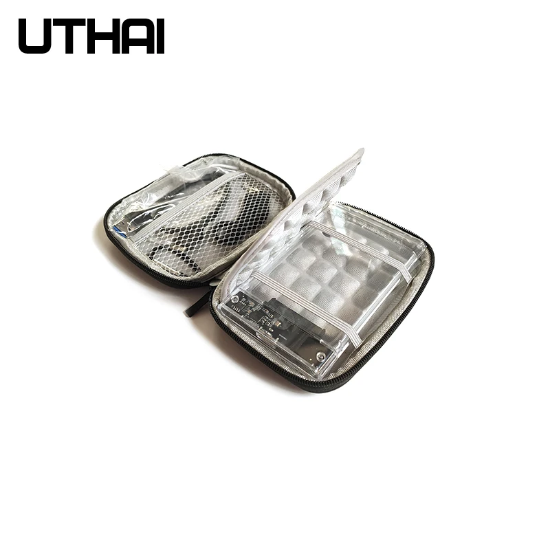 

UTHAI T28 2.5" HDD Case Protect Bag EVA Box For Hdd Hard Drive Cover Enclosure Power Bank Pouch Box Cable Mouse Storage Bag