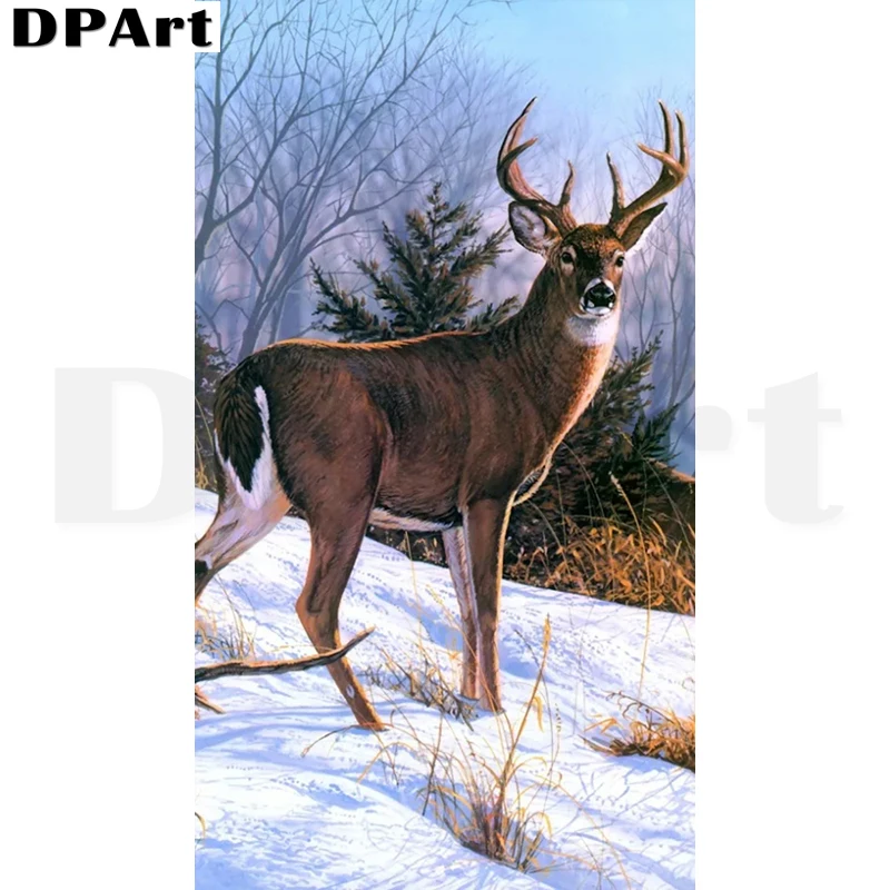 Алмазная живопись полная вышивка квадратная/круглая картина интенсивный снег