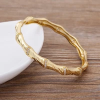 aibef new arrival vintage crystals women bangles copper gold bracelets fine jewelry for engagement wedding accessories gifts
