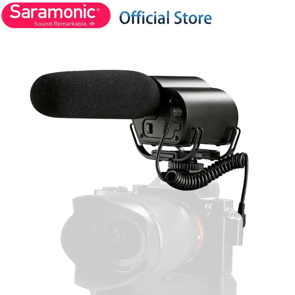 

Микрофон Saramonic Vmic, для видеокамер Canon, Nikon, Sony, DSLR