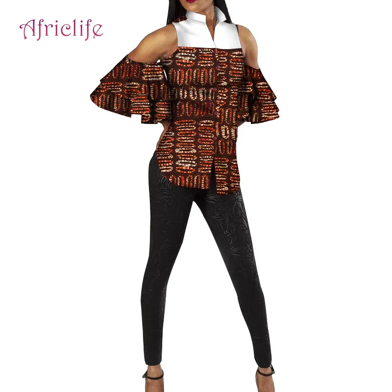 Новинка женская футболка Dashiki праздничный дизайн одежды Анкары рубашки с