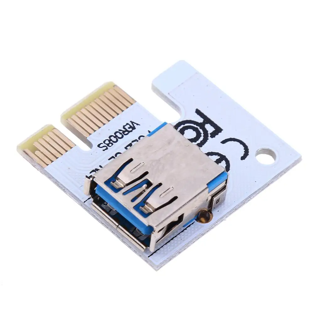 

1X до 16X Удлинительный кабель для майнинга графики PCI-E Райзер VER 008S Экспресс-конвертер расширения для ноутбука и смартфона